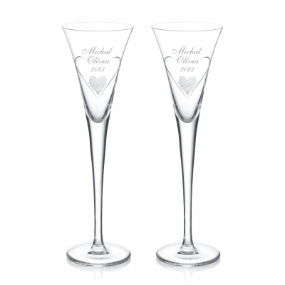 Alfa dva svadobné poháre pre novomanželov