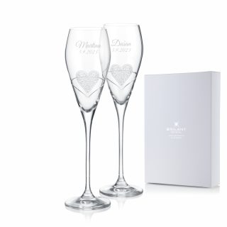 Elisabeth-dva svadobné poháre na prosecco