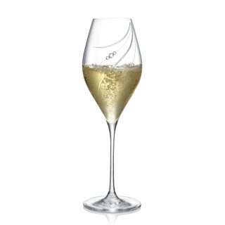 Brúsené kalichy na sekt a prosecco