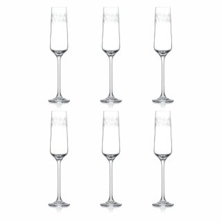 Brúsené kalichy na sekt a prosecco